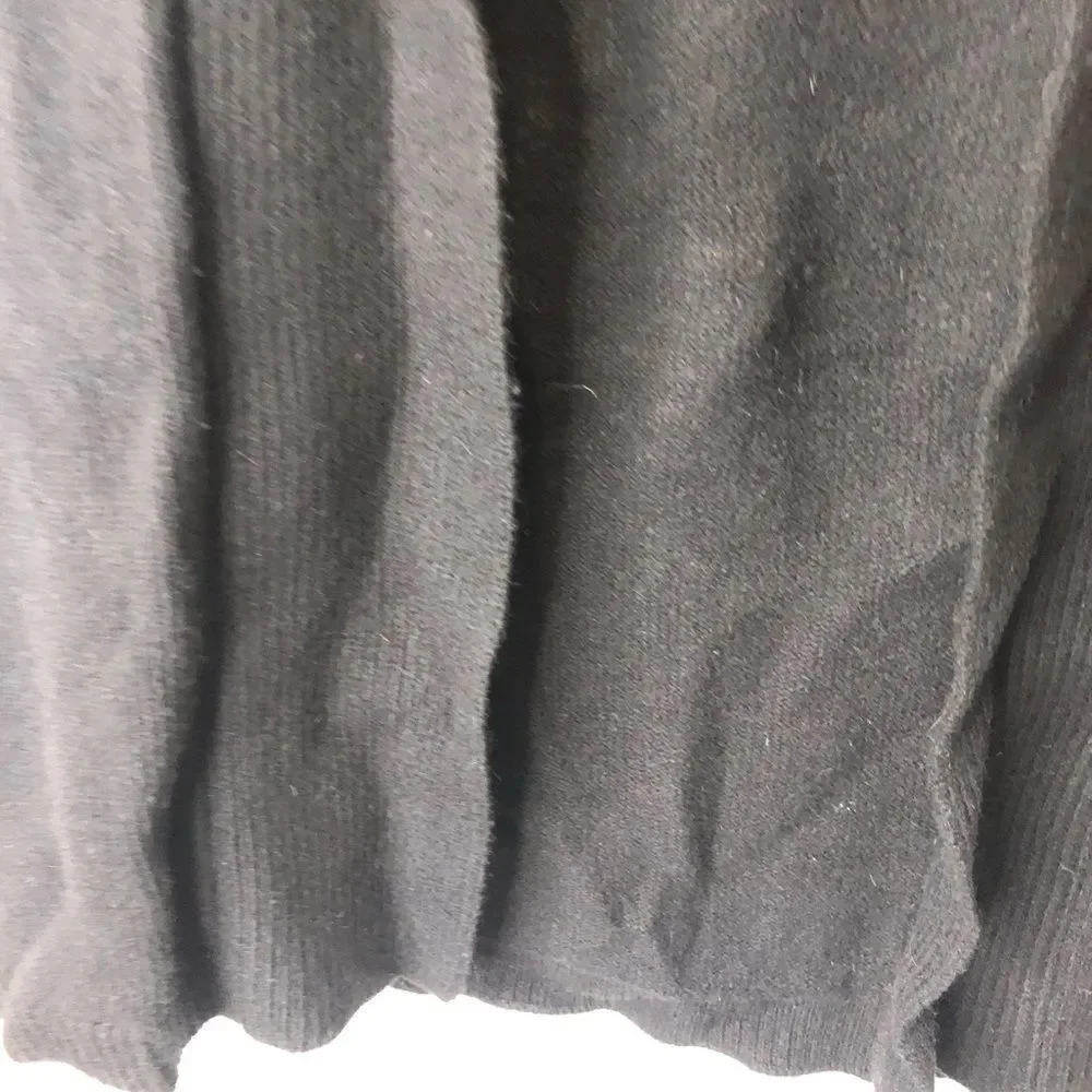 NWT Joan Vass wool blend black sweater vest, size large - Picture 4 of 12